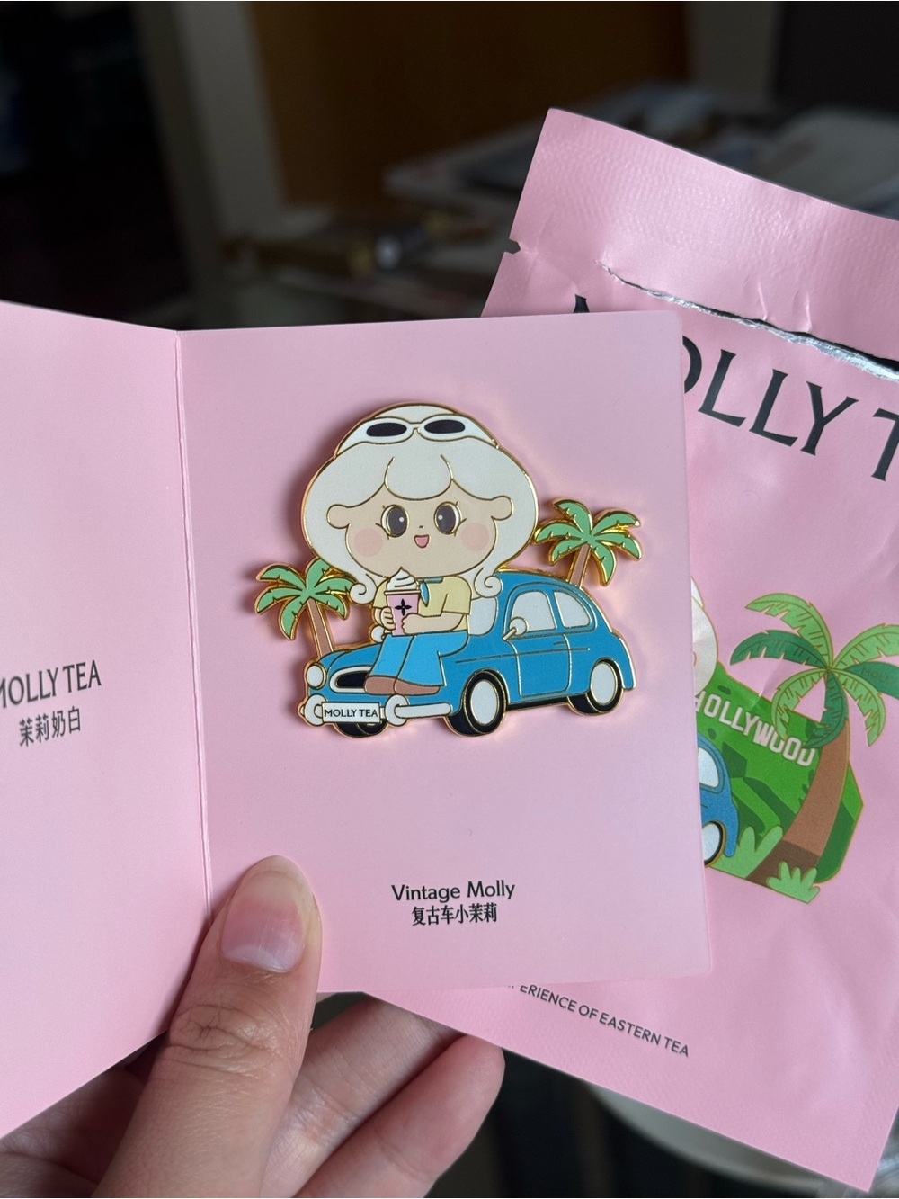 Molly Tea Los Angeles Magnet Pin Vintage Molly Limited Edition Blind Bag - Rare